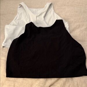 Athleta Black and White Tank Tops
